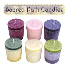 Pagan sacred path candles
